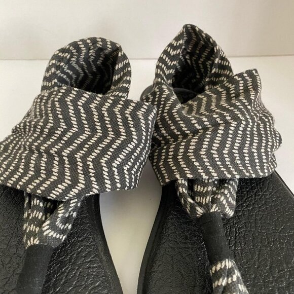 Sanuk Womens Yoga Mat Sling 2 Chevron Print Rubber Stretch Fabric Sandals Size 8 - Picture 5 of 10